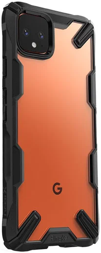 Ringke Fusion X Google Pixel 4 XL Hoesje Transparant / Zwart afbeelding 2
