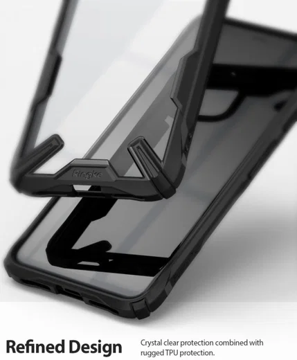 Ringke Fusion X Google Pixel 4 XL Hoesje Transparant / Zwart afbeelding 3