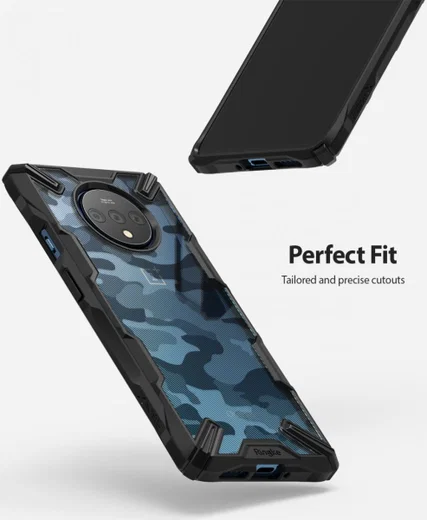 Ringke Fusion X Design OnePlus 7T Hoesje Camo Zwart afbeelding 5