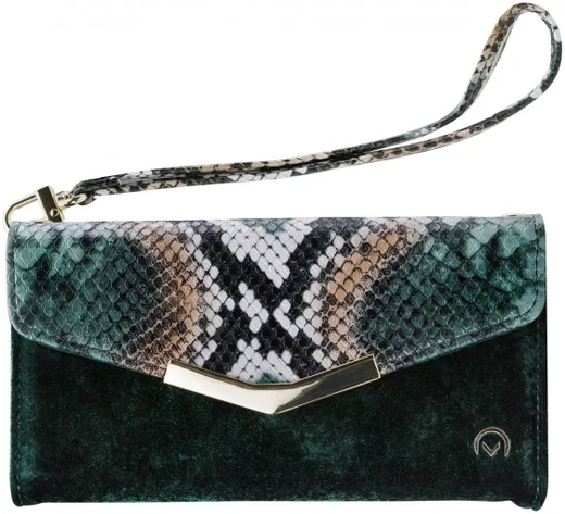 Mobilize Velvet Clutch Apple iPhone 11 Hoesje Green Snake afbeelding 2