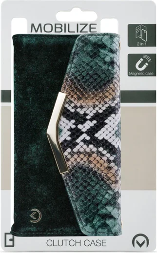 Mobilize Velvet Clutch Apple iPhone 11 Hoesje Green Snake afbeelding 7