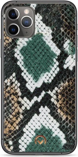 Mobilize Velvet Clutch Apple iPhone 11 Pro Max Hoesje Green Snake afbeelding 3