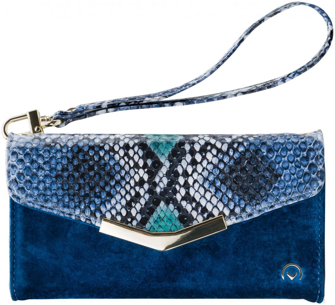 Mobilize Velvet Clutch Apple iPhone 11 Pro Max Hoesje Royal Blue Snake afbeelding 2