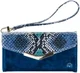 Mobilize Velvet Clutch Apple iPhone 11 Pro Max Hoesje Royal Blue Snake afbeelding 2