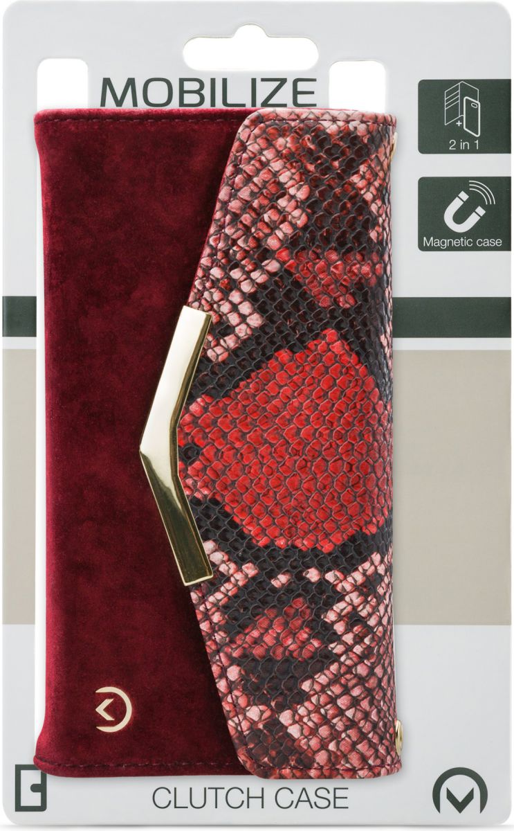 Mobilize Velvet Clutch Apple iPhone 11 Pro Hoesje Red Snake afbeelding 7