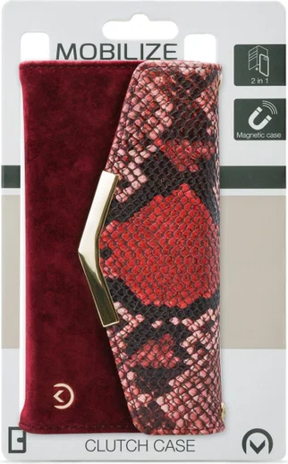Mobilize Velvet Clutch Apple iPhone 11 Pro Hoesje Red Snake afbeelding 7