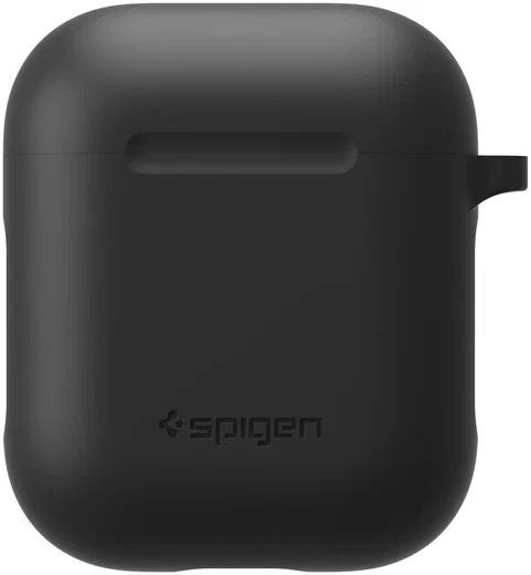 Spigen Silicone Fit Apple AirPods Hoesje Zwart afbeelding 4