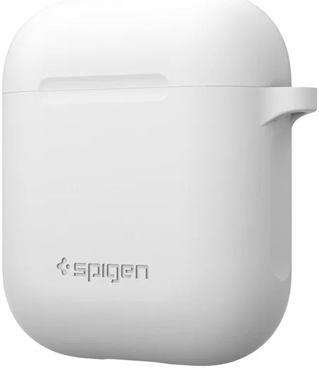 Spigen Silicone Fit Apple AirPods Hoesje Wit afbeelding 3