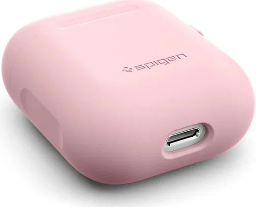 Spigen Silicone Fit Apple AirPods Hoesje Roze afbeelding 6