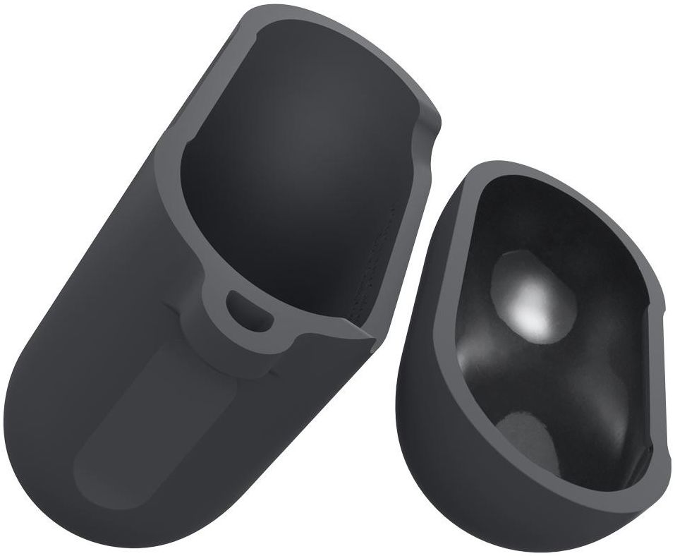 Spigen Silicone Fit Apple AirPods Hoesje Grijs afbeelding 2
