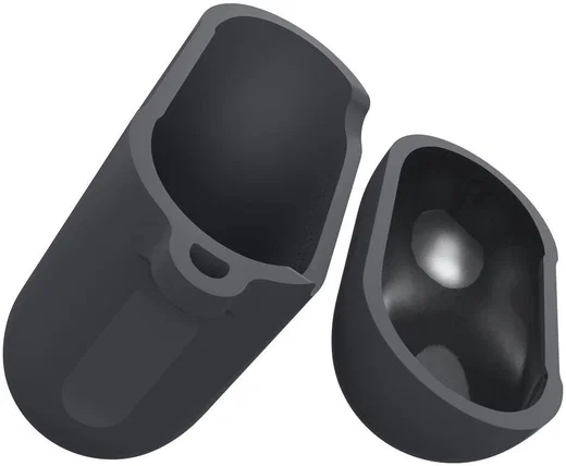 Spigen Silicone Fit Apple AirPods Hoesje Grijs afbeelding 2