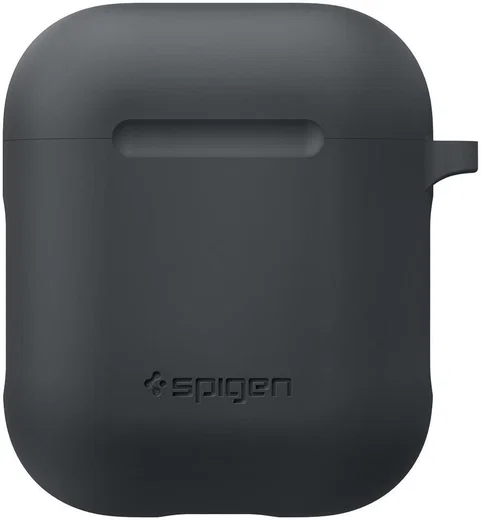 Spigen Silicone Fit Apple AirPods Hoesje Grijs afbeelding 4