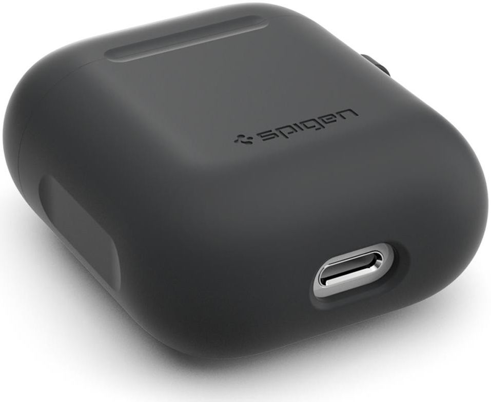 Spigen Silicone Fit Apple AirPods Hoesje Grijs afbeelding 6