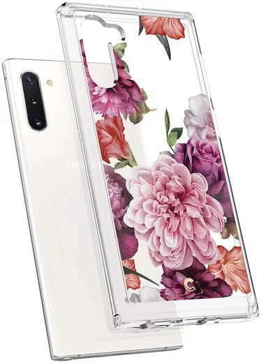 Spigen Ciel by Cyrill Cecile Galaxy Note 10 Hoesje Rose Floral afbeelding 2
