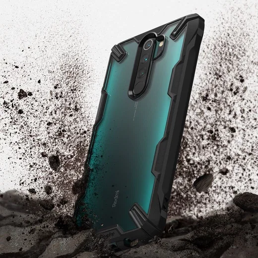 Ringke Fusion X Hoesje Xiaomi Redmi Note 8 Pro Zwart afbeelding 2