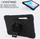 Samsung Galay Tab S6 Hybride Kickstand Hoesje met Handriem Zwart afbeelding 14