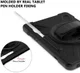 Samsung Galay Tab S6 Hybride Kickstand Hoesje met Handriem Zwart afbeelding 19