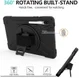 Samsung Galay Tab S6 Hybride Kickstand Hoesje met Handriem Zwart afbeelding 9