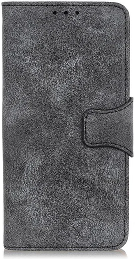 LG G8X ThinQ Vintage Portemonnee Hoesje Zwart afbeelding 2