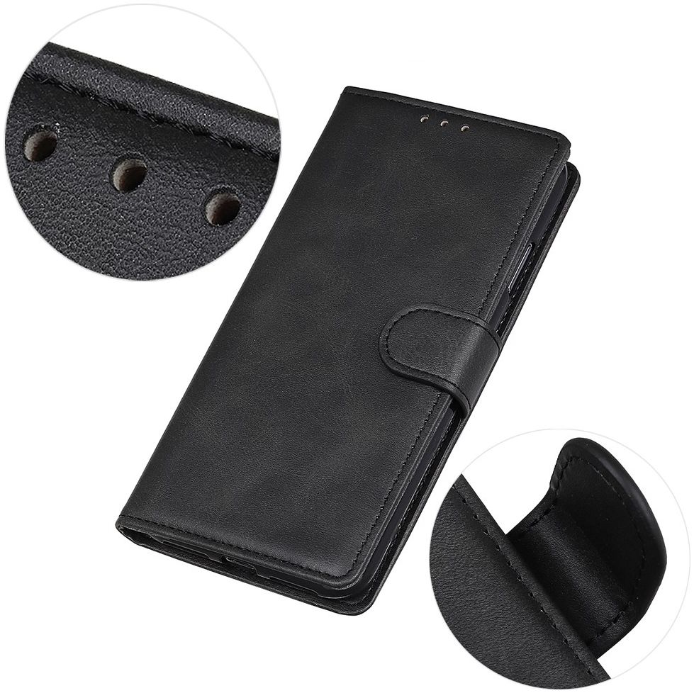 LG G8X ThinQ Matte Portemonennee Hoesje Zwart afbeelding 8