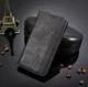 LG G8X ThinQ Stijlvol Vintage Portemonnee Hoesje Zwart afbeelding 5