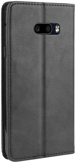 LG G8X ThinQ Stijlvol Vintage Portemonnee Hoesje Zwart afbeelding 7