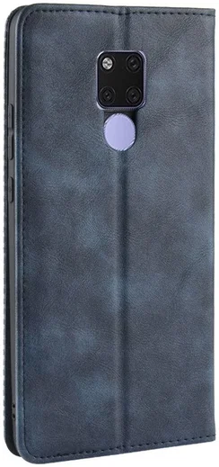 Huawei Mate 20 Stijlvol Vintage Portemonnee Hoesje Blauw afbeelding 8