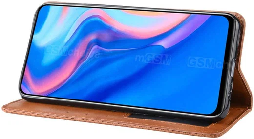 Huawei P Smart Z / Honor 9X Vintage Portemonnee Hoesje Bruin afbeelding 4