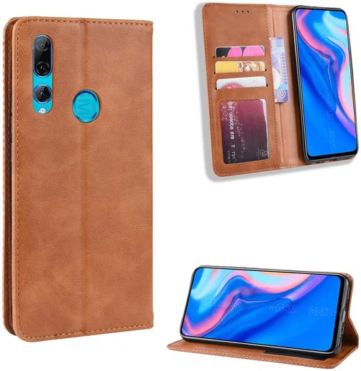 Huawei P Smart Z / Honor 9X Vintage Portemonnee Hoesje Bruin afbeelding 9