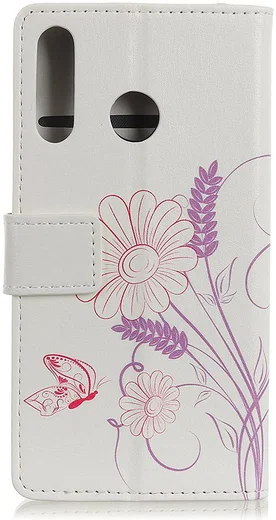 Huawei P Smart Z / Honor 9X Portemonnee Hoesje met Vlinder Print afbeelding 2