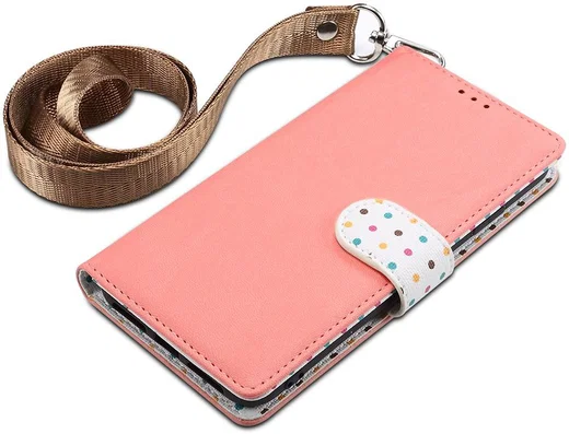 Huawei Honor 9X (Global)/P Smart Z Retro Dots Portemonnee Hoesje Roze afbeelding 5