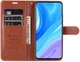 AZNS Huawei P Smart Z / Honor 9X Portemonnee Stand Hoesje Bruin afbeelding 2