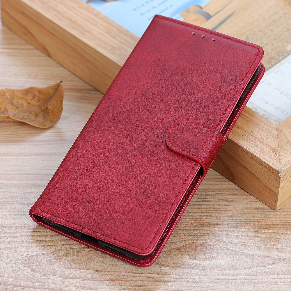 Motorola Moto E6s / E6 Plus Bookcase Hoesje Met Pasjes Rood afbeelding 7