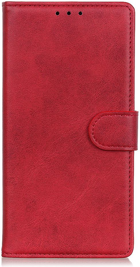 Motorola Moto E6s / E6 Plus Bookcase Hoesje Met Pasjes Rood afbeelding 1