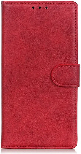 Motorola Moto E6s / E6 Plus Bookcase Hoesje Met Pasjes Rood afbeelding 1