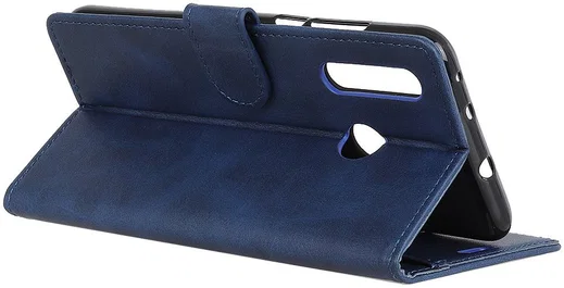 Motorola Moto E6s / E6 Plus Bookcase Hoesje Met Pasjes Blauw afbeelding 6