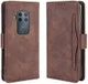 Motorola One Zoom Portemonnee Hoesje Met Kaarthouder Bruin afbeelding 1