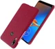 Motorola Moto E6s / E6 Plus Stof Hard Back Cover Rood afbeelding 2