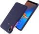 Motorola Moto E6s / E6 Plus Stof Hard Back Cover Blauw afbeelding 2