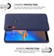 Motorola Moto E6s / E6 Plus Stof Hard Back Cover Blauw afbeelding 5