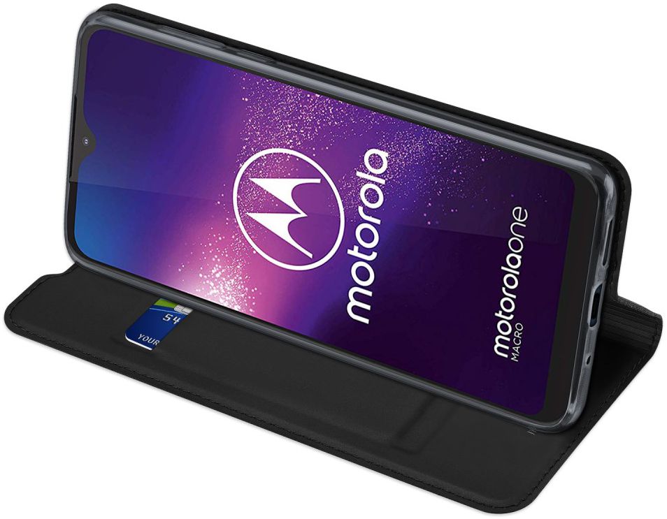 Dux Ducis Skin Pro Series Motorola One Macro Hoesje Zwart afbeelding 4