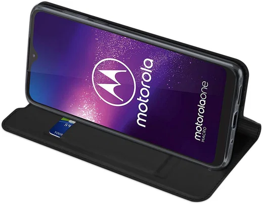 Dux Ducis Skin Pro Series Motorola One Macro Hoesje Zwart afbeelding 4