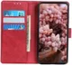 Motorola Moto E6 Play Hoesje Bookcase Met Stand Rood afbeelding 12