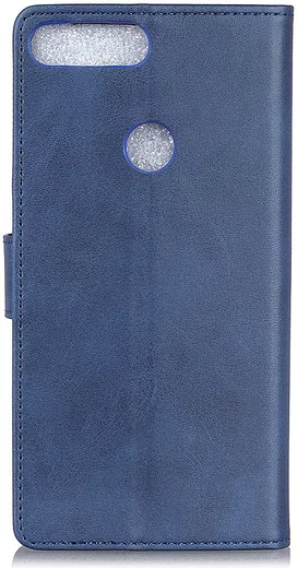 Motorola Moto E6 Play Bookcase Hoesje Met Pasjes Blauw afbeelding 3
