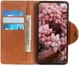 Motorola Moto E6 Play Vintage Portemonnee Hoesje Drukknoop Bruin afbeelding 4