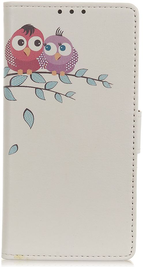 Xiaomi Redmi Note 8 Pro Portemonnee Flip Hoesje Print Boom Uilen afbeelding 1