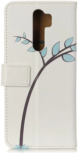 Xiaomi Redmi Note 8 Pro Portemonnee Flip Hoesje Print Boom Uilen afbeelding 2