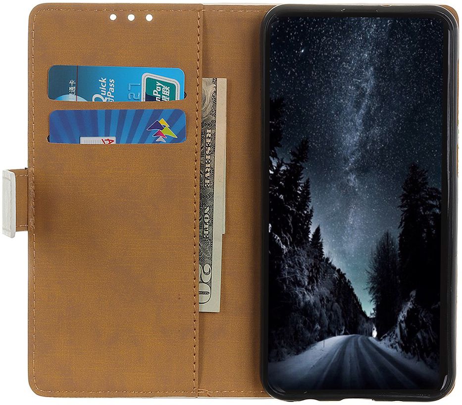 Xiaomi Redmi Note 8 Pro Portemonnee Flip Hoesje Print Boom Uilen afbeelding 3