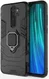 Xiaomi Redmi Note 8 Pro Hybride Hoesje met Kickstand Ring Zwart afbeelding 1