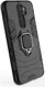 Xiaomi Redmi Note 8 Pro Hybride Hoesje met Kickstand Ring Zwart afbeelding 4
